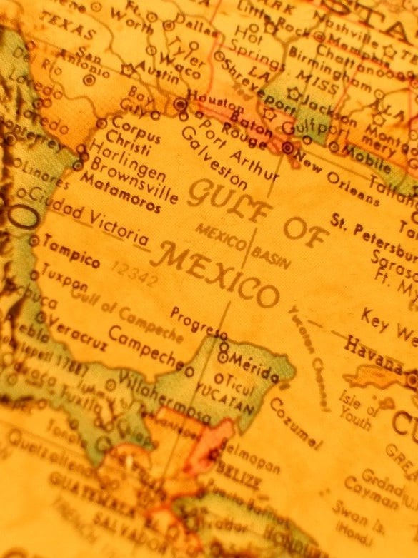 gulf of mexico map